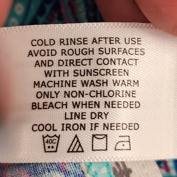 Coolibar Paisley Long Sleeve UPF 50+ Protection Swim Shirt Rash Guard Women L - Picture 4 of 8